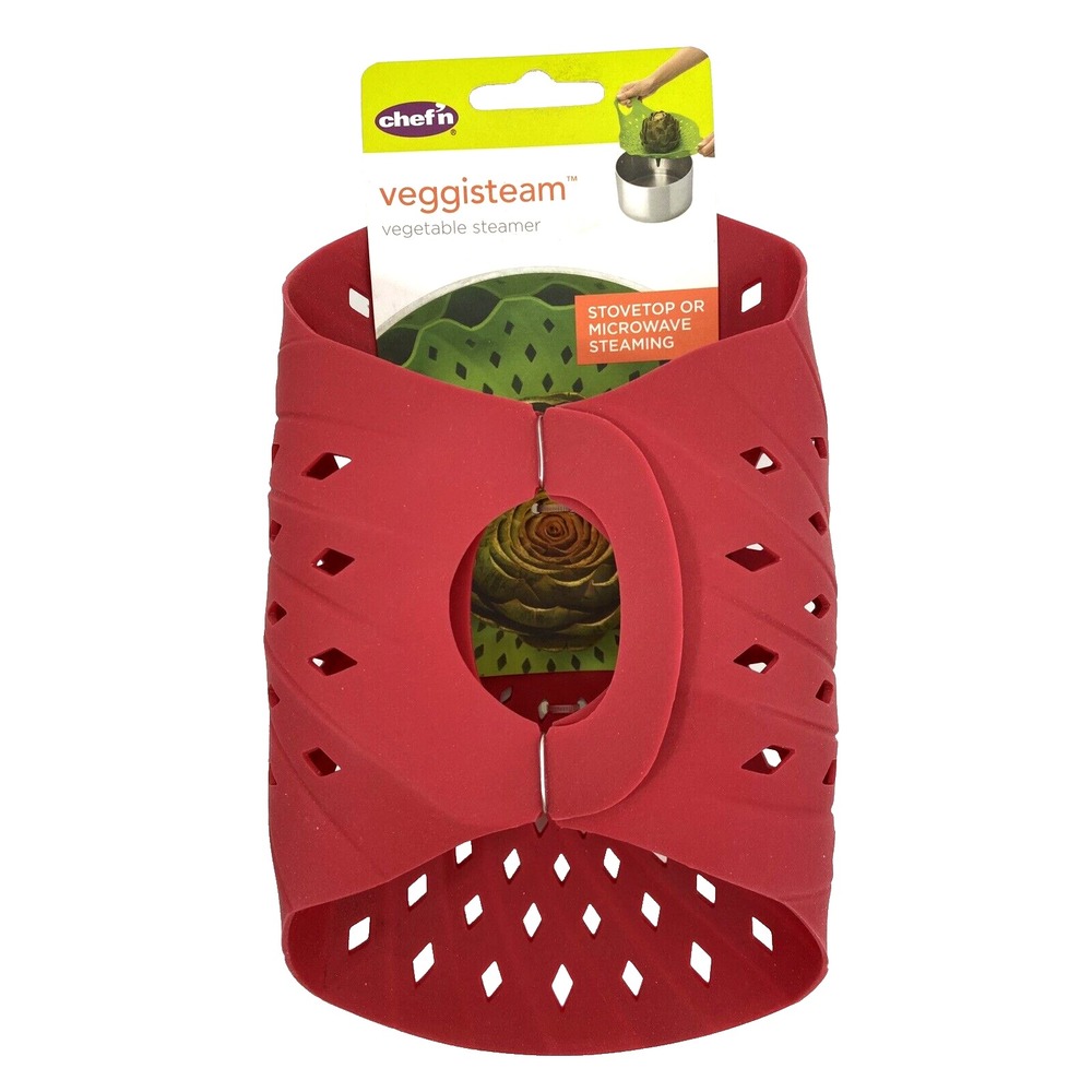 Silicone Steamer Veggiesteam Vegetable Food Steamer Basket by Chef'n NEW